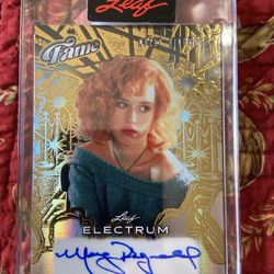 2024 Leaf Electrum Molly Ringwald Autographed 1of 1! The Only Gold Version Made!
