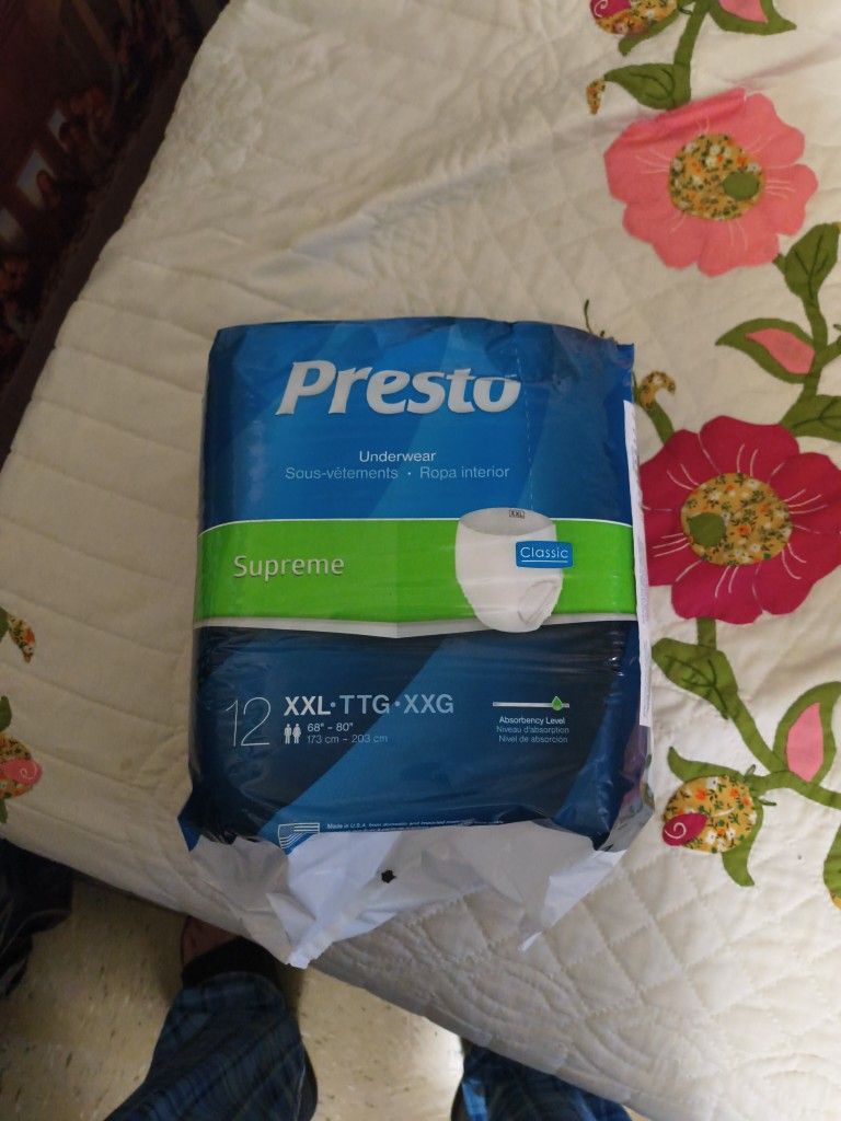 BRAND NEW NEVER USED PULL-UPS SIZE XXL FOR ADULTS