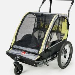 2-Child Bicycle Trailer & Stroller, max capacity 100 lbs