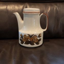 Coffeepot/ Teapot Stone Ware Brown