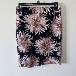 Ann Taylor Floral Pencil Skirt 