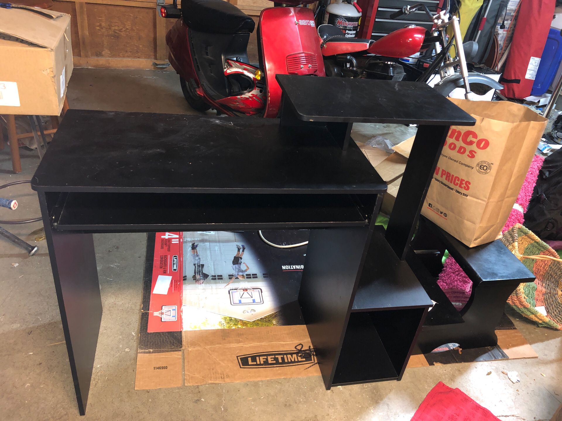 black computer desk (brand new)