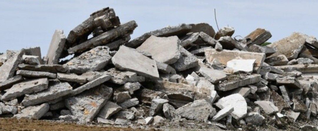 demolished concrete for filling