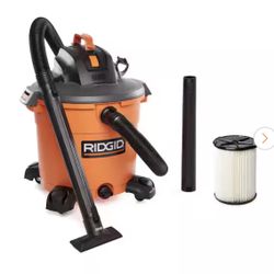 16 Gal. 5.0 Peak HP NXT Shop Vacuum Wet Dry Vac with General Debris Filter, Locking Hose and Attachments HD1640