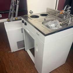 Refrigerator With Stove And Sink