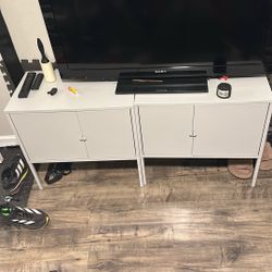 Metal Tv Stand/cabinet Set 