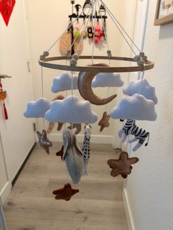 Handmade Safari Baby Crib Mobile