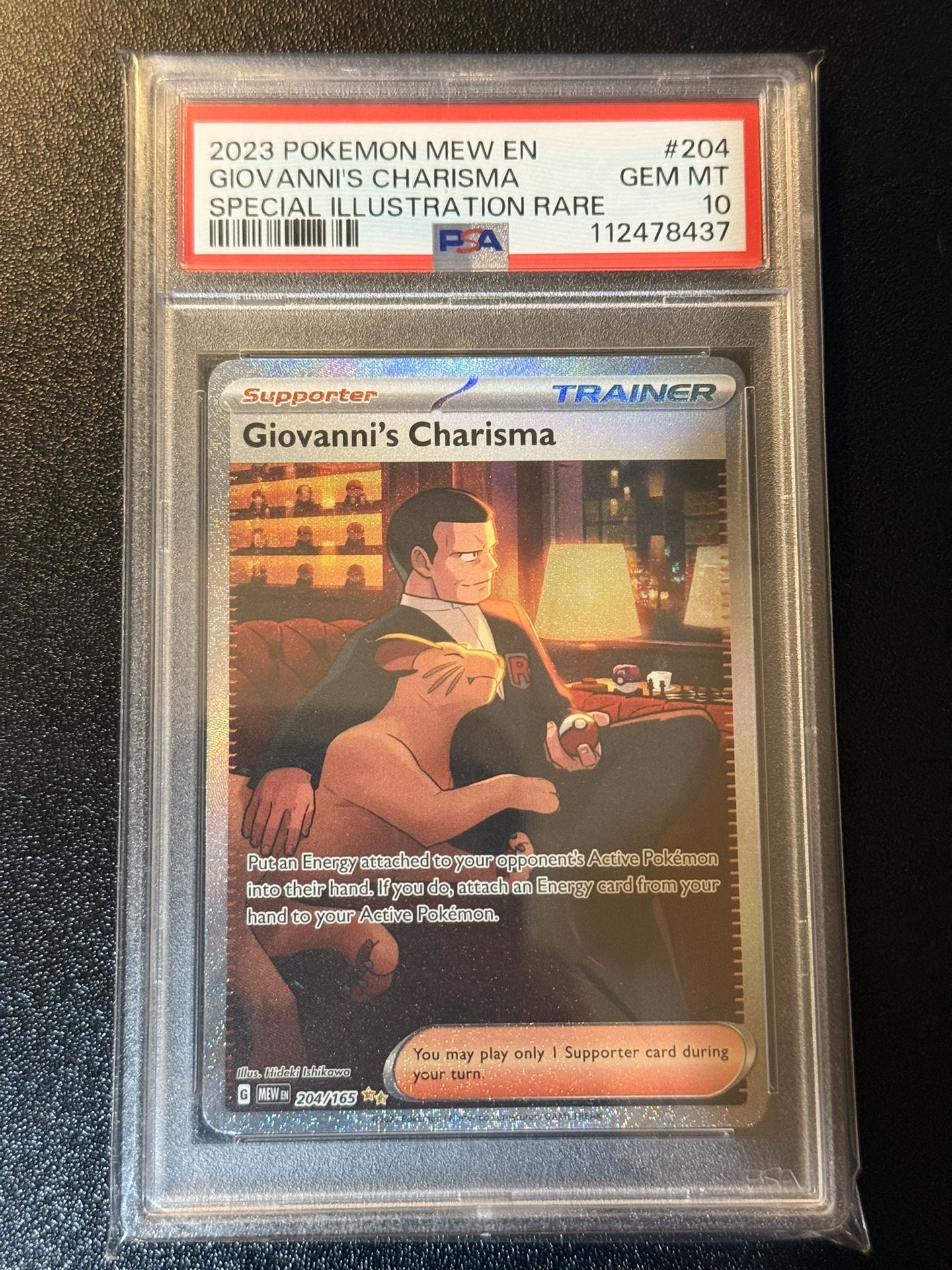 Giovanni's Charisma #204 Pokemon Scarlet & Violet 151