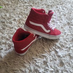 Mens Red Checkerboard Vans