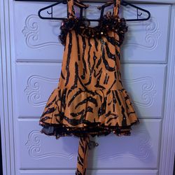 Tiger Costume Girls Size SC