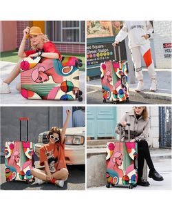 Anna Queen Modern Art Fashion Luggage Cover, 24-26 Inches, New Without Tags