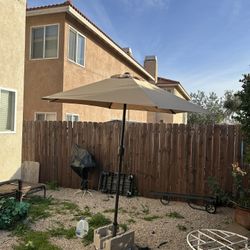 7.5” FT Market Umbrella Patio Color: Tan Kaky Base Not Include 