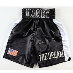 Devin Haney Signed Boxing Trunks (Beckett)