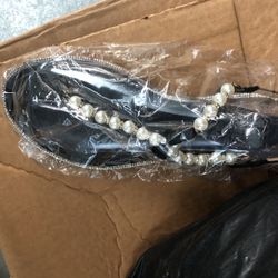 Pearl Sandals With Silver