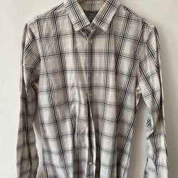 Express Men’s Plaid Button-down Shirt Fitted size MEDIUM