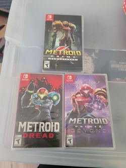 NINTENDO SWITCH 3 AWESOME METROID GAMES BUNDLE 2 ARE BRAND NEW FACTORY SEALED