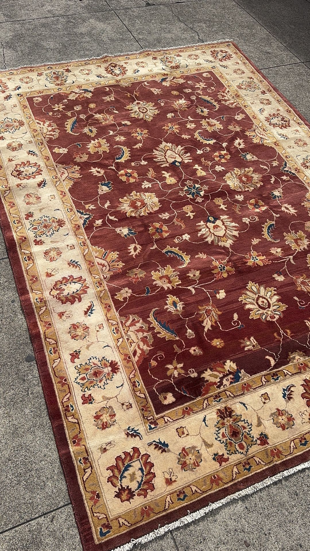 Handmade Turkish Ushak rug
