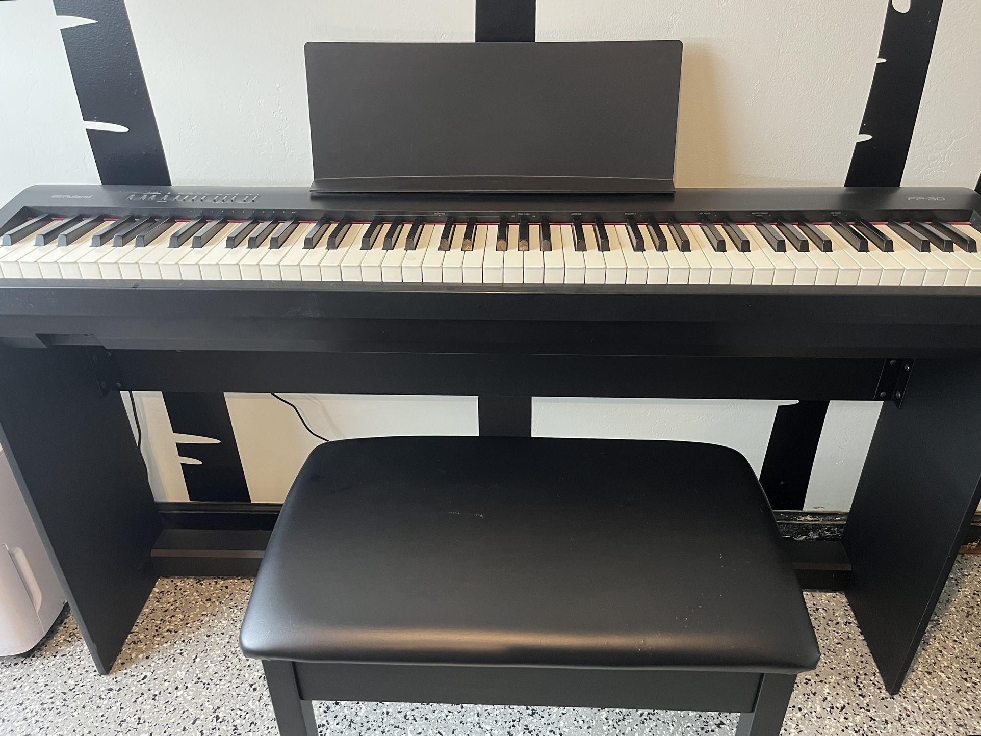 Roland FP-30 Digital Piano with lots of extras!