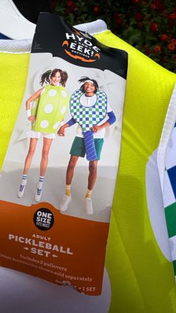Couples Adult Pickleball Costume One Size Fits Most Set
