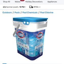 35 Lb CLOROX 3"  Tablets Chlorine For Pool