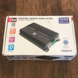 Car stereo amplifier,1000 watts dual,digital mono amplifier brand new in the box asking cheap price
