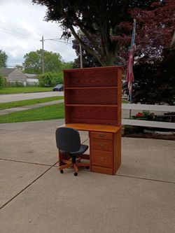 Desk and office chair