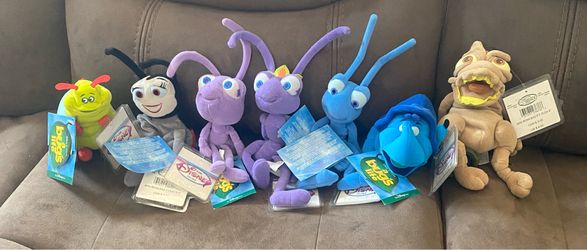 Disney’s beanie babies set of eight, bugs Life