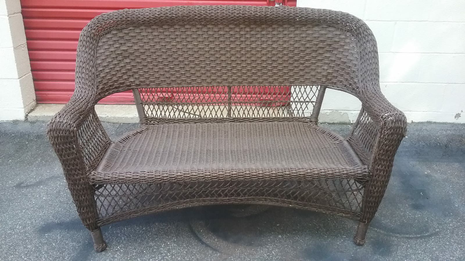 Outdoor Chair with cushion and table
