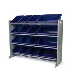 Toy Storage Organizer with 16 Removable Bins
