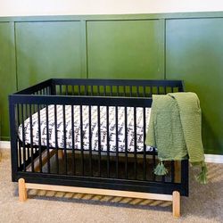 Crib With Toddler Rail Converter