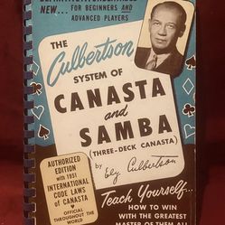 The Culbertson System of Canasta and Samba : Ely Culbertson, 1951 1st Edition