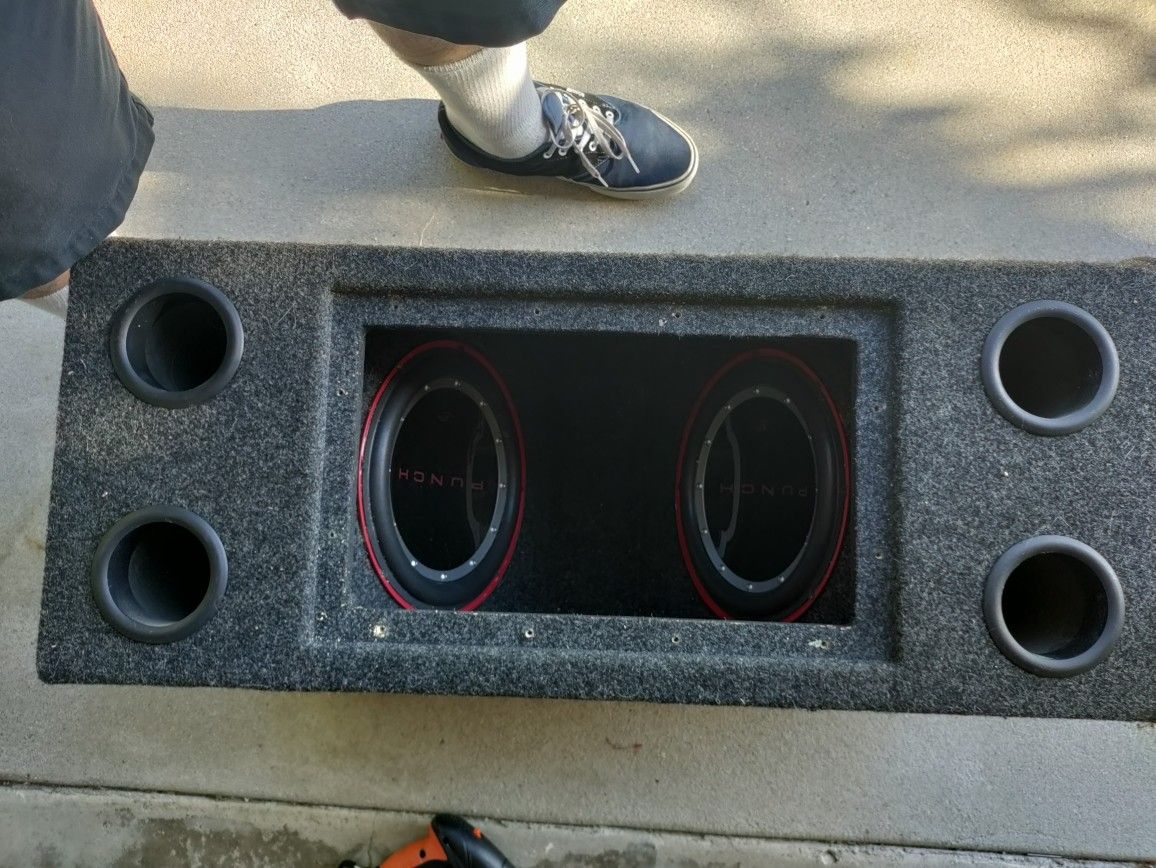 Dual 10 Inch Punch Subwoofer In Box