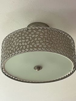 Elegant Mosaic Flush Mount Ceiling Light