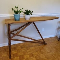 Vtg. Wooden Ironing Board 