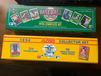 1990 Complete Sets Of Baseball Cards (Score And Upper Deck)