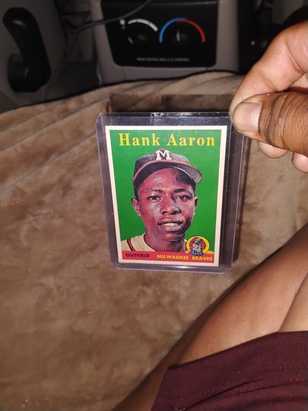Hank Aaron Milwaukee Brave Number 30 1958 Topps