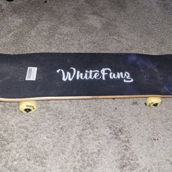 WhiteFang Skateboard  For Beginners.  Good Condition 