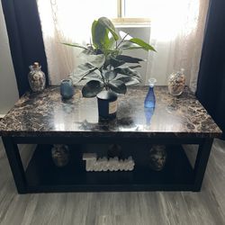 Coffee Table With Two End Tables