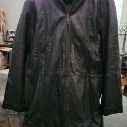 Women's Black Leather Jacket
