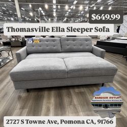 Thomasville Ella Sleeper Sofa In Gray 