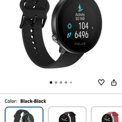 Polar Watch ,Water Proof ,Color Black-black