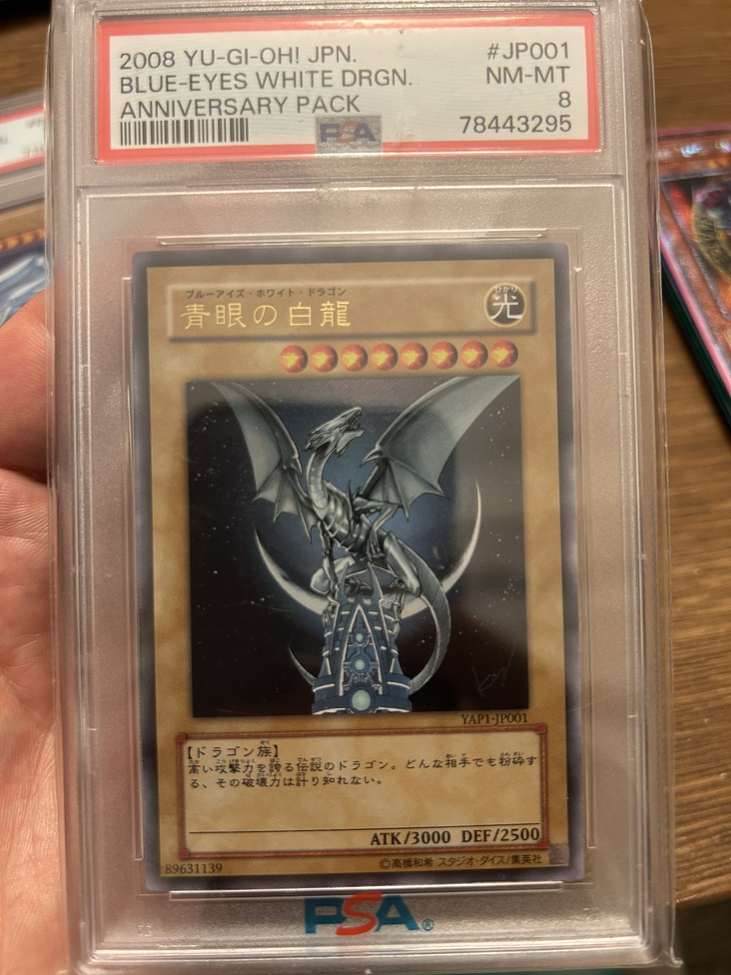 Blue-Eyes White Dragon PSA 8 JP