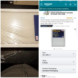 3m filtrete air filter 14×30×1 air filter