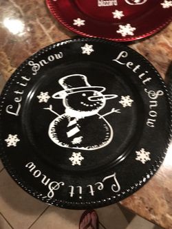 Holiday handmade plates