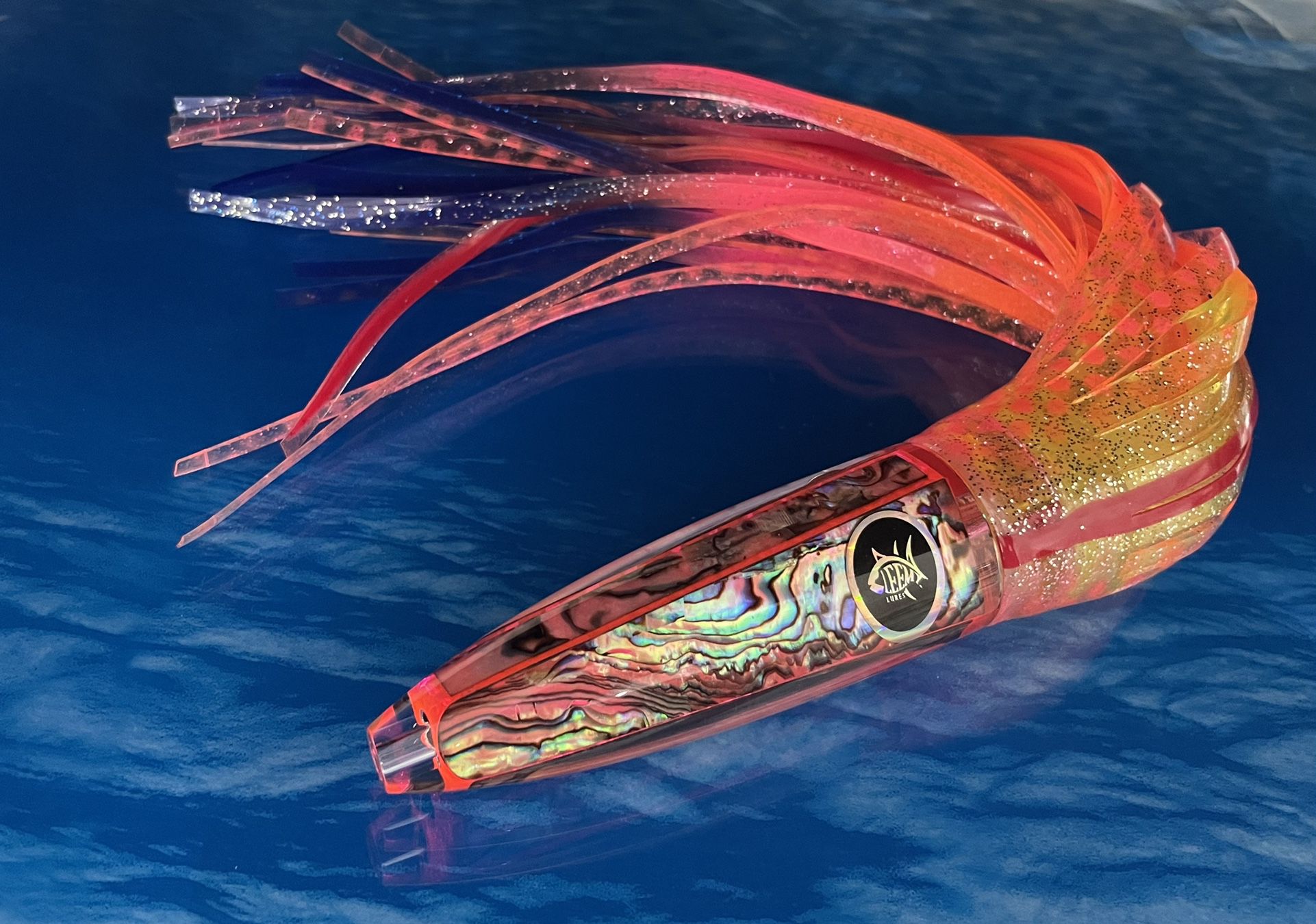 Big Game Saltwater LEEMY LURES ‘CALIENTE’ Pink Abalone 15” Wahoo Tuna Marlin Dolphin