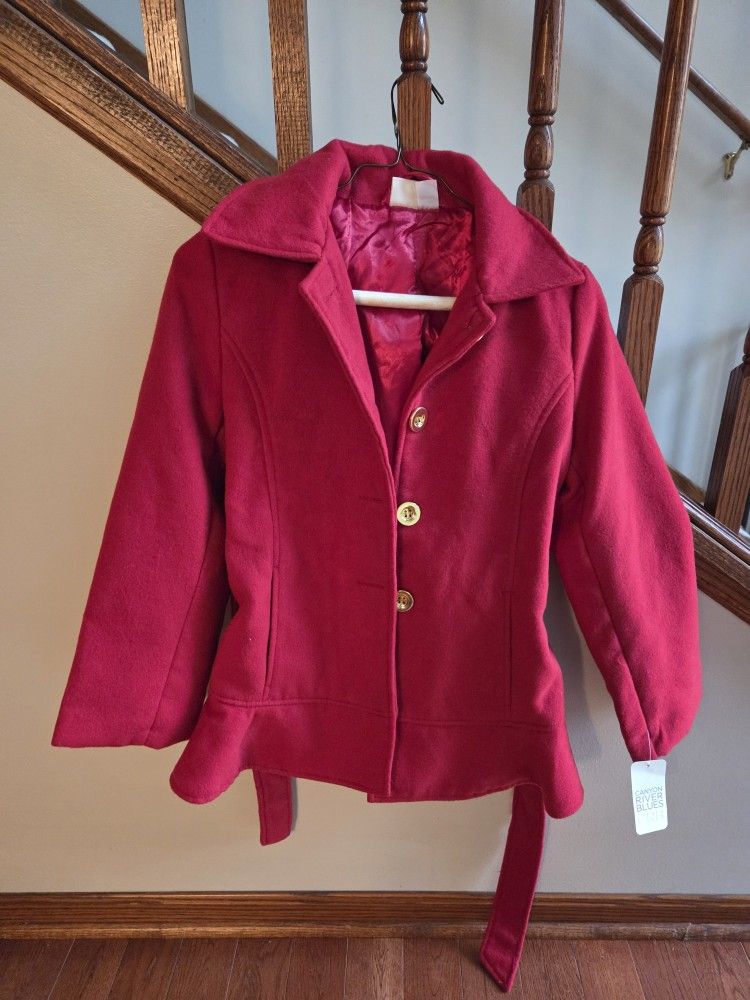 Women's New Red Dress Coat