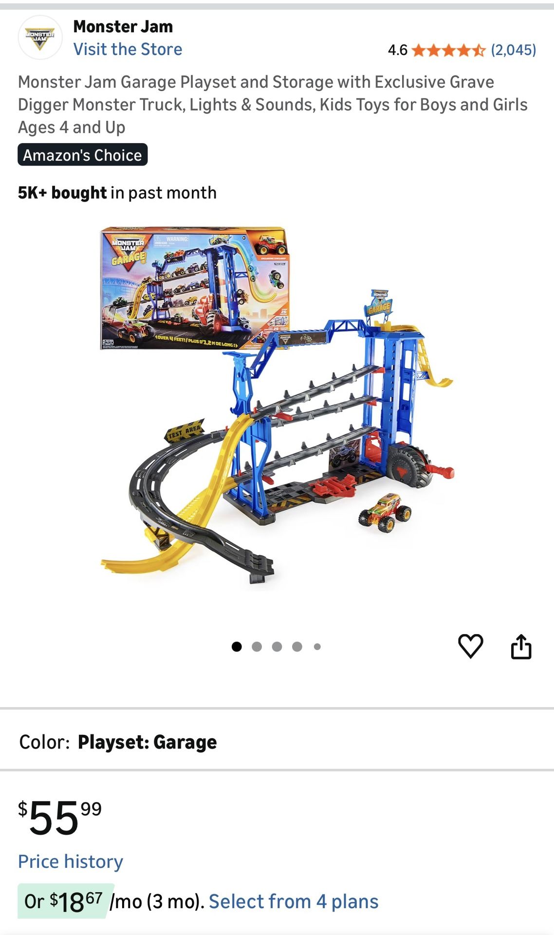 Monster Jam Garage Set