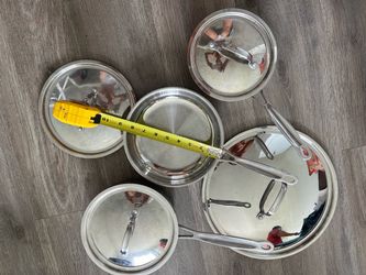 3 stainless steel pan