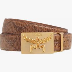 MCM Brown Himmel w/ Gold Plated Buckle 