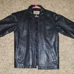 Ladys XL Leather coat by GAP